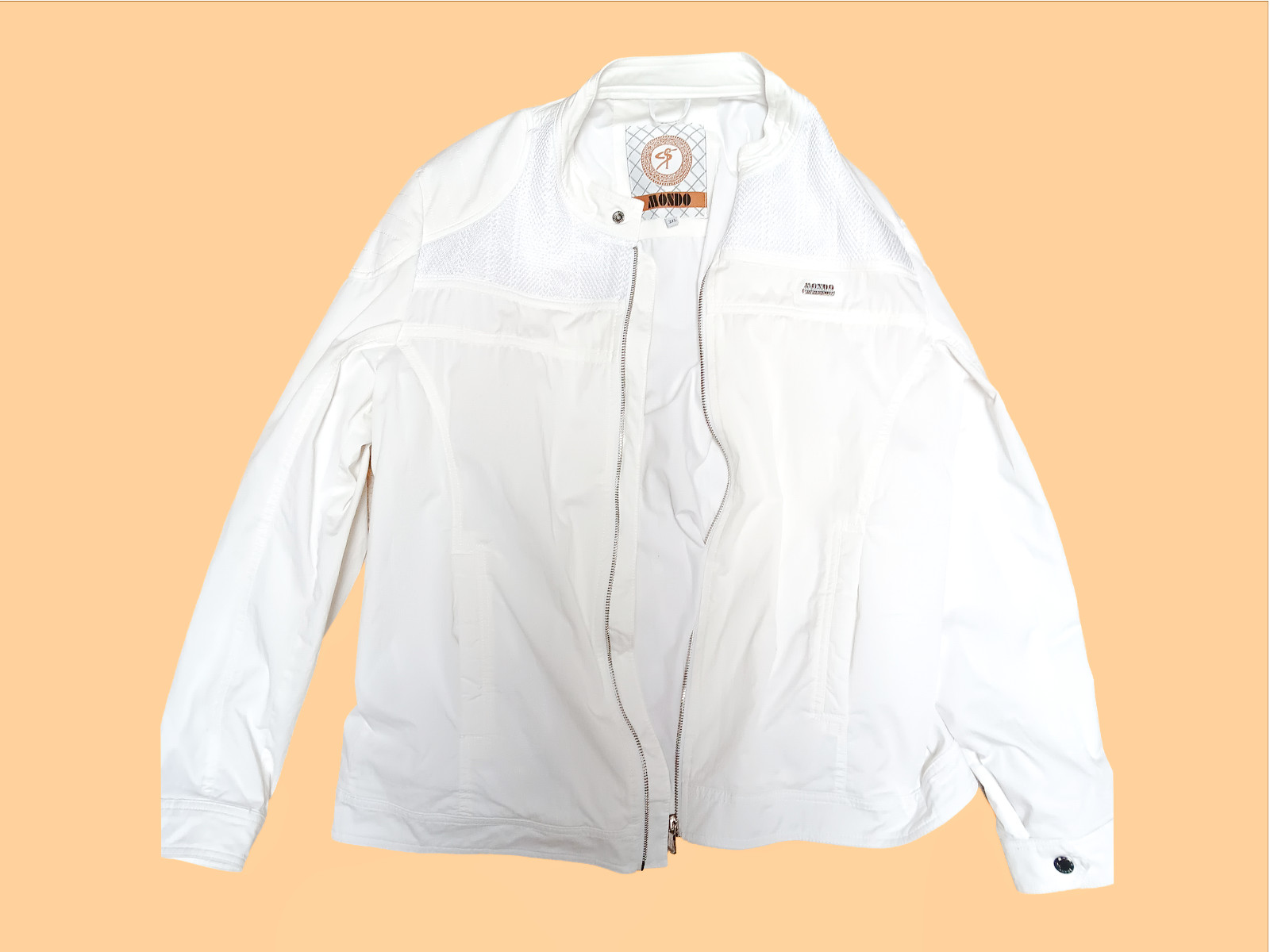 Mondo Menswear White Jacket rare mens fasion LA 3XL