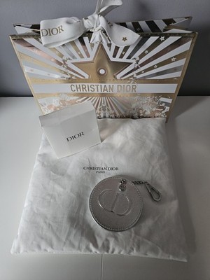 Dior Christian Dior Beauty Spiegel Taschenspiegel Taschenanhänger Silber Logo