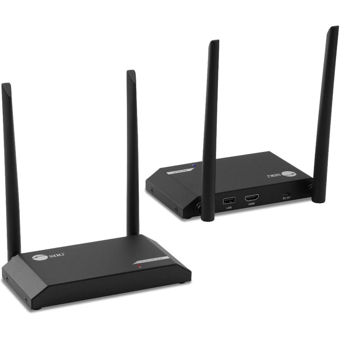 Беспроводной HDMI KVM-удлинитель Full HD с разъемом Loopout - 1080p до 500 футов