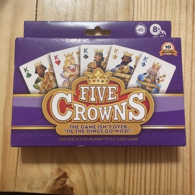 Five Crowns 5 Suited Rummy Style Card Game New Sealed For 1-7 Players