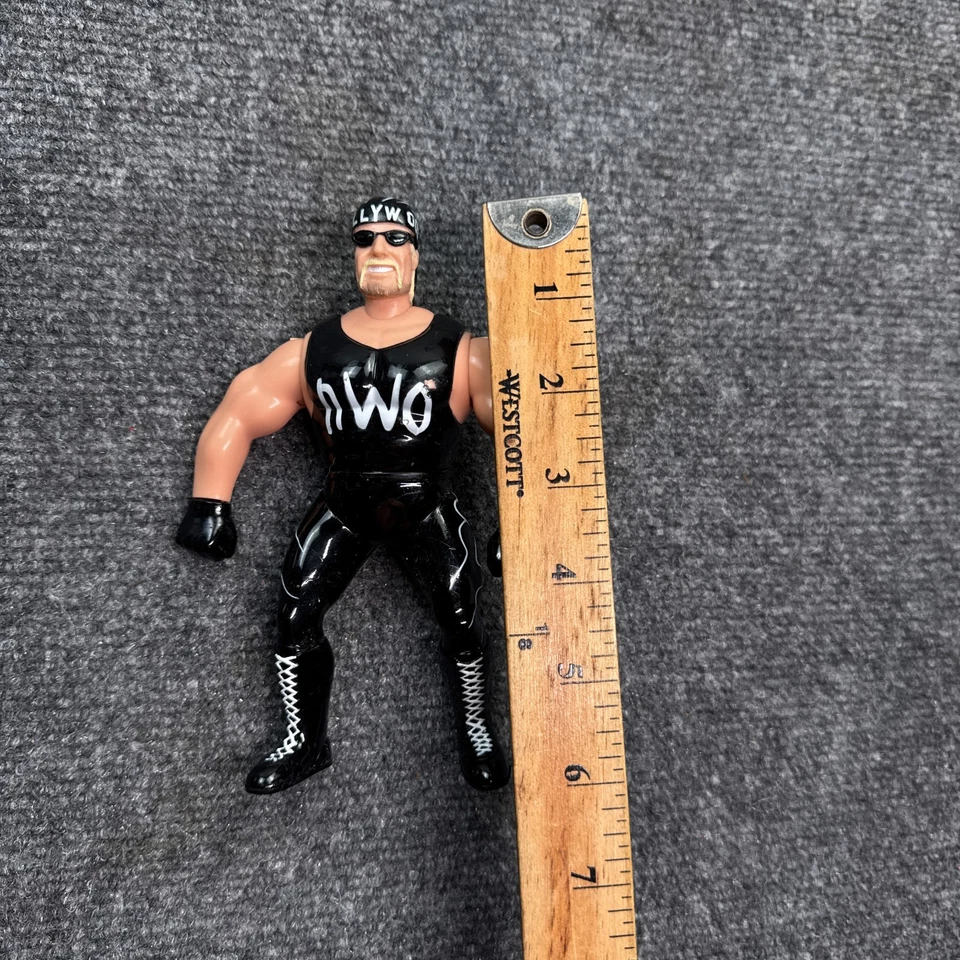 Figura de acción de luchador Hulk Hogan Hollywood WCW de colección 1998 nuevo en el orden del año original Foto 4 de 4