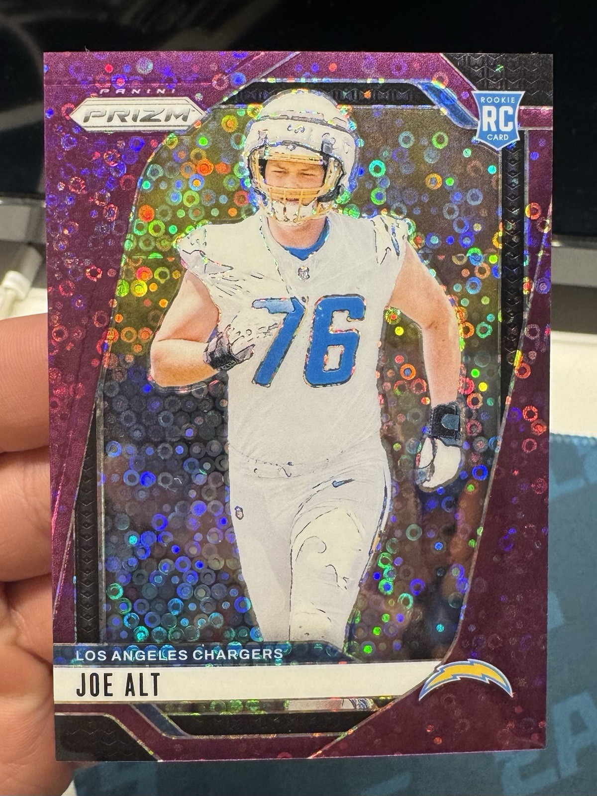 2024 Panini Prizm Rookie Joe Alt #353 Purple No Huddle Prizm /49 (RC)