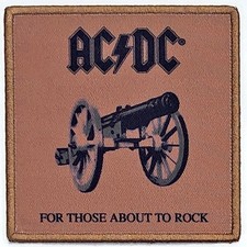 Men's AC/DC For Those About To Rock We Salute You Woven Patch