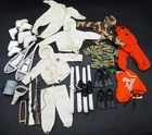 Vintage GI Joe Action Figure Accessories Skis Boots Scuba Gear Guns Snow Shoes
