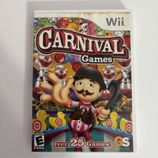 Carnival Games (Nintendo Wii, 2007) Complete With Book & Insert