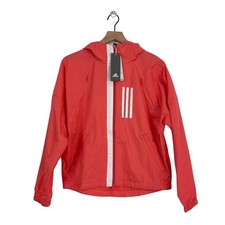 NEW Adidas Women's Pink Training Full Zip Hooded Windbreaker Size Small