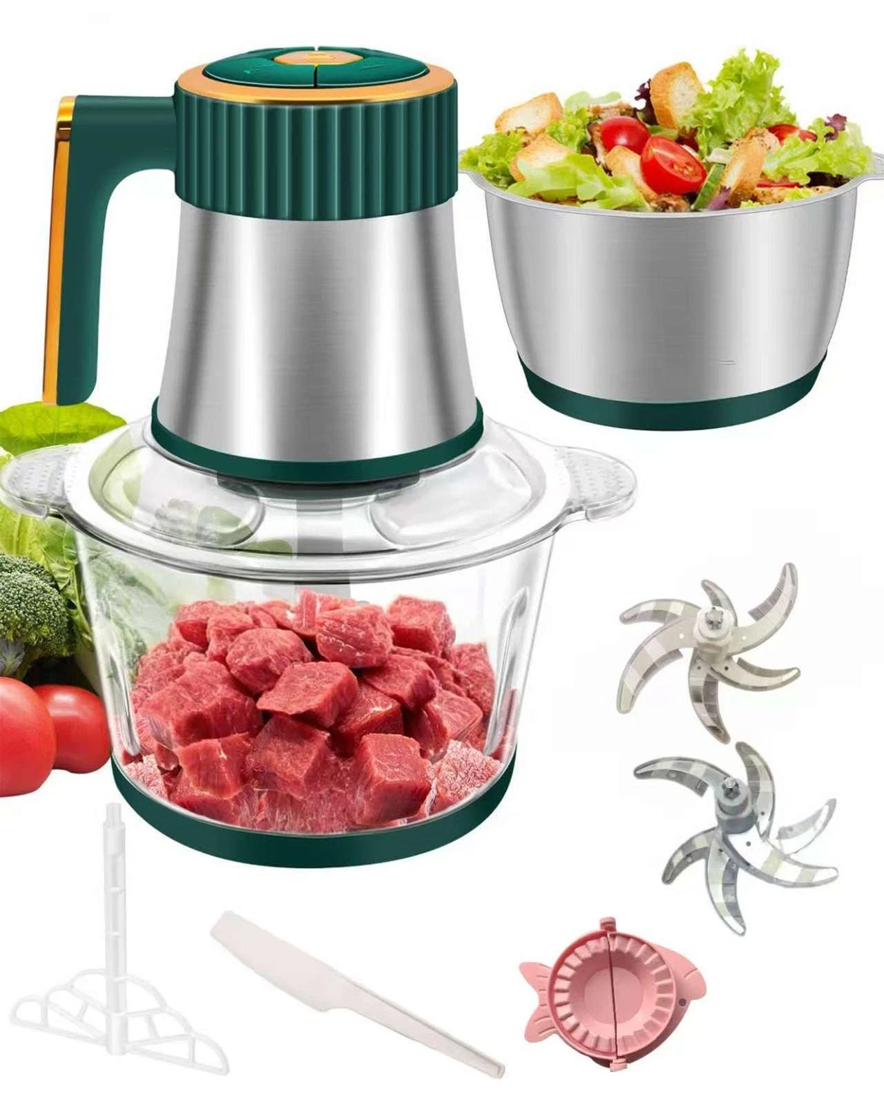 KabFbit 3L Electric Food Processor, 300W 5Speed Food Chopper and Meat Grinder...
Opens in a new wind