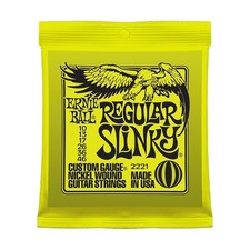 Ernie Ball 2221 Regular Slinky Nickel Electric Guitar Strings 10 -46
