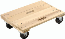 Hardwood Dolly - Solid Deck, 24 X 16, 1200 Lb. Capacity