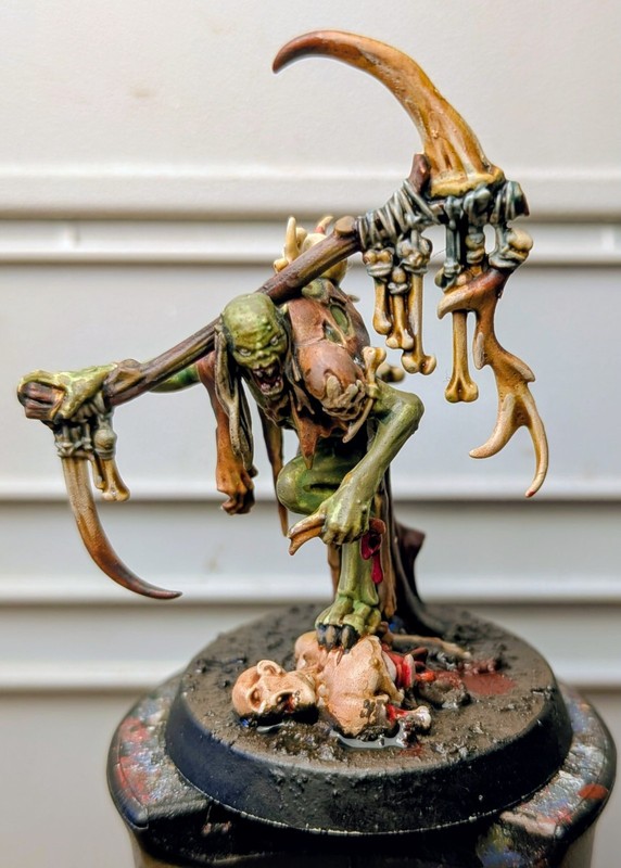 Warhammer AOS Flesh-Eater Courts Marrowscroll Herald Miniature Well Painted