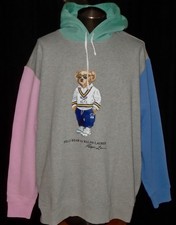 NWT MENS POLO RALPH LAUREN POLO BEAR PULLOVER HOODIE SWEATSHIRT Size: 3XLT 228 