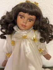 Spieluhr Puppe Bewegt Kopf Porzellanpuppe Engel Schutzengel Spieluhr