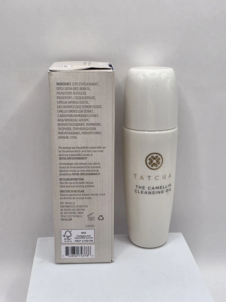 Aceite Limpiador Tatcha Camelia-Nutritivo y Sedoso Tamaño de Viaje Nuevo en Caja 1.7/50ml Foto 3 de 3