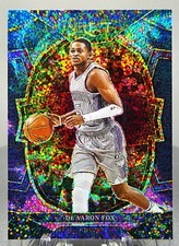2022-23 Panini Select Concourse De'Aaron Fox #13 Cosmic Prizm Case Hit SSP