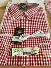Trachtenhemd, rot kariert, Stockerpoint Gr.41-42  langarm