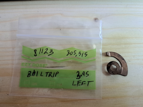 VINTAGE MITCHELL 81123 für 305 315 ANGELROLLE BAIL TRIP NOS # 34L LINKS - Bild 1 von 3