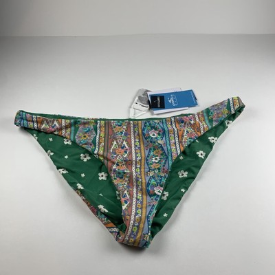 O'Neill Julie Rockley Reversible Bikini Bottoms Women XL Multicolor Floral Ditsy