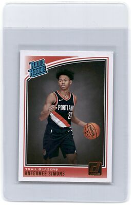2018-19 Donruss Anfernee Simons RC Portland Trail Blazers #186