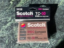 Scotch TC-30 EXG VHS-C Compact Camcorder Videocassette
