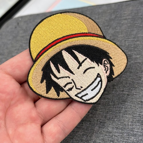 Monkey D Luffy One Piece Straw Hat Embroidery Patch Iron On Anime Manga
