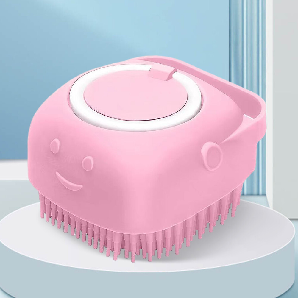 3Pack Pet Bathing Brush with Soap and Shampoo Dispenser for PetDog