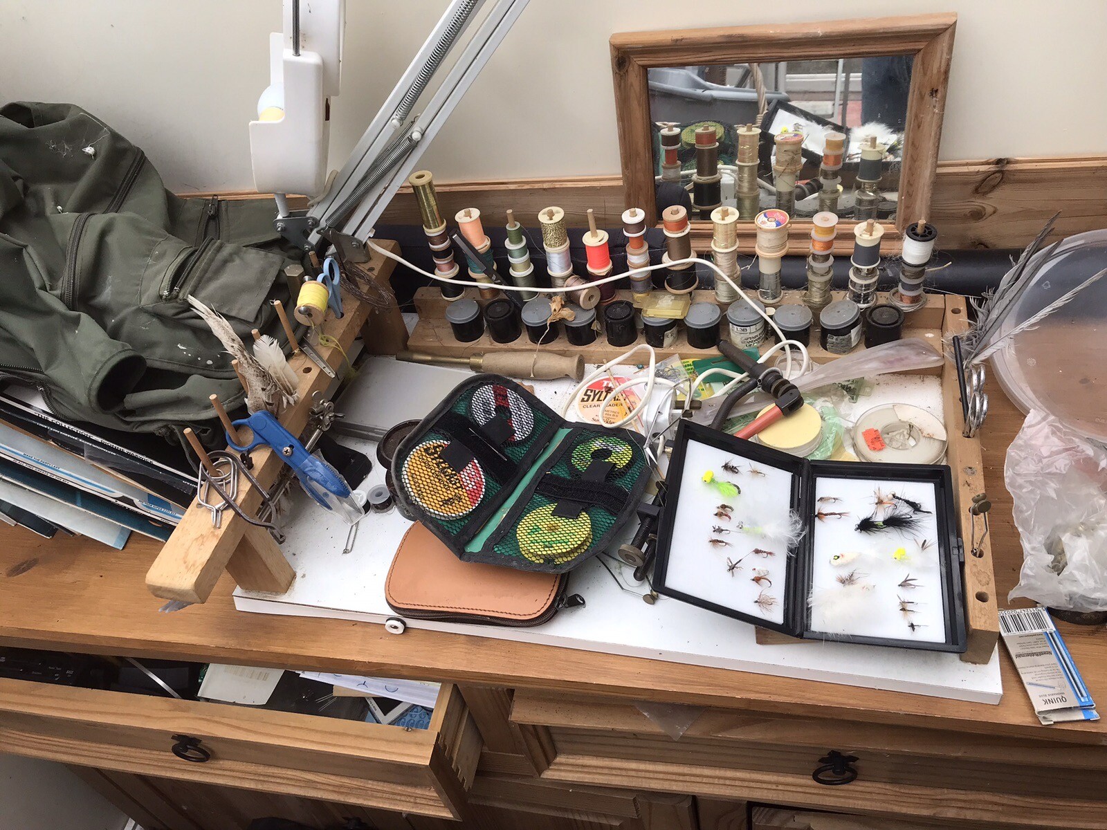 fly fishing job lot. Reels, Flies, Bag, Lines, Tools, eBay