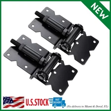 Self Closing Gate Hinges Adjustable Heavy Duty Hardware 90 Degree Gate Hinges