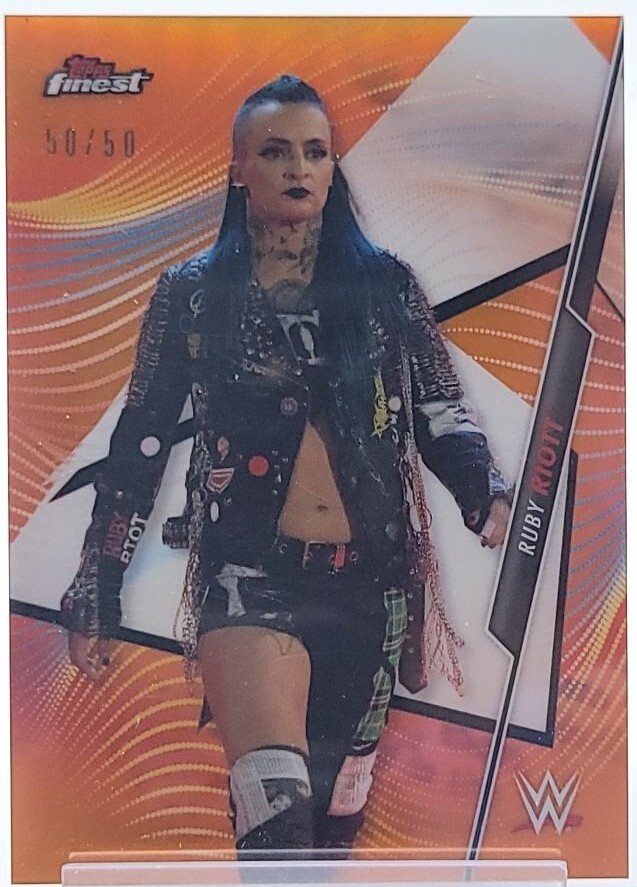 2020 Topps Finest WWE - Ruby Riott #29 Orange Refractor /50 for sale ...