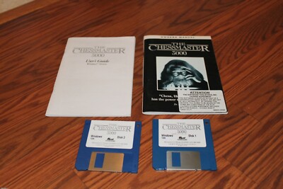 The Chessmaster 3000 Windows Game on 3.5'' disks with manual and guide - tested