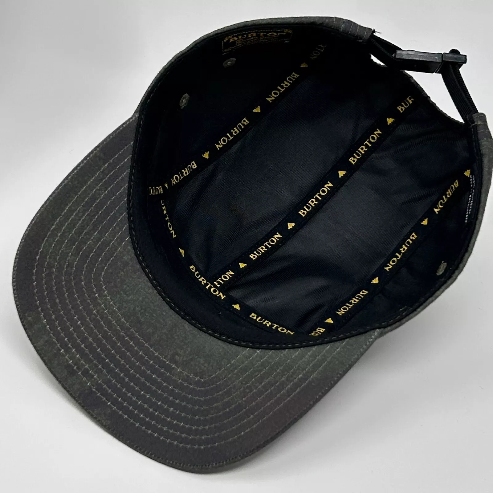 burton camo 5 panel camp hat military strapback 