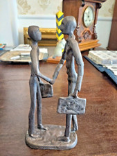 Figur, Skulptur Gesch&auml;ftsabschluss, Taschentr&auml;ger, Rechtsanwalt, Eisenguss