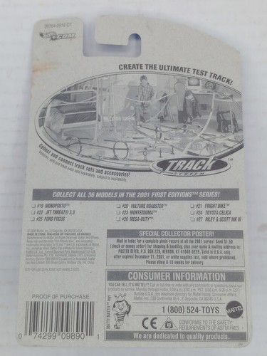 HOT WHEELS 2001 FIRST EDITIONS MONOPOSTO #031- 28764 - Picture 3 of 3