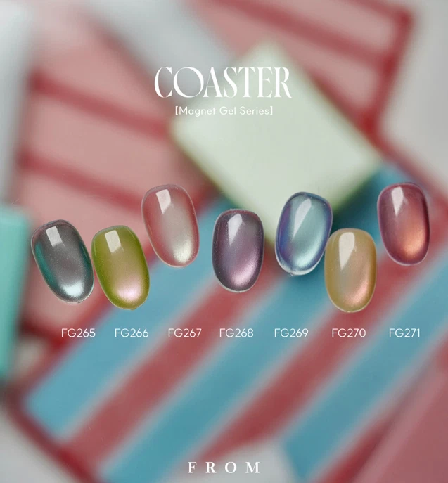 Fromthenail Coaster Magnetic Gel Nail Polish – 7 Colors Set K-Beauty
Opens in a new window or tab