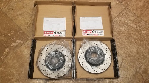 StopTech's 939.51042 Cross-Drilled Front Axle Pack That Fit Hyundai Veloster - Picture 5 of 7