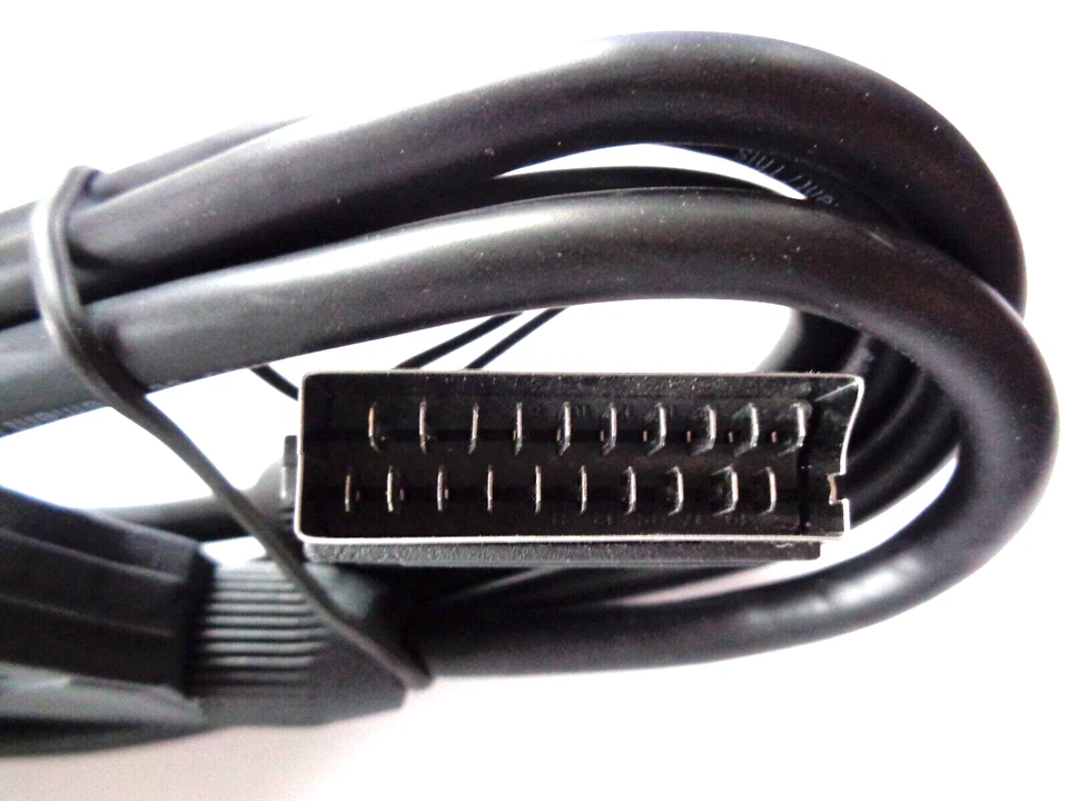 AV Scart Kabel Neu in OVP 1,5 m TV Video 21 Polig 20 Pin Stecker Stecker - Bild 2 von 4