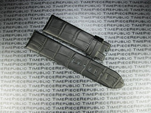 22 mm Lederarmband schwarz Uhrenarmband mit Original-Zubehör-Hersteller Montblanc Schließe ohne Naht - Bild 2 von 7