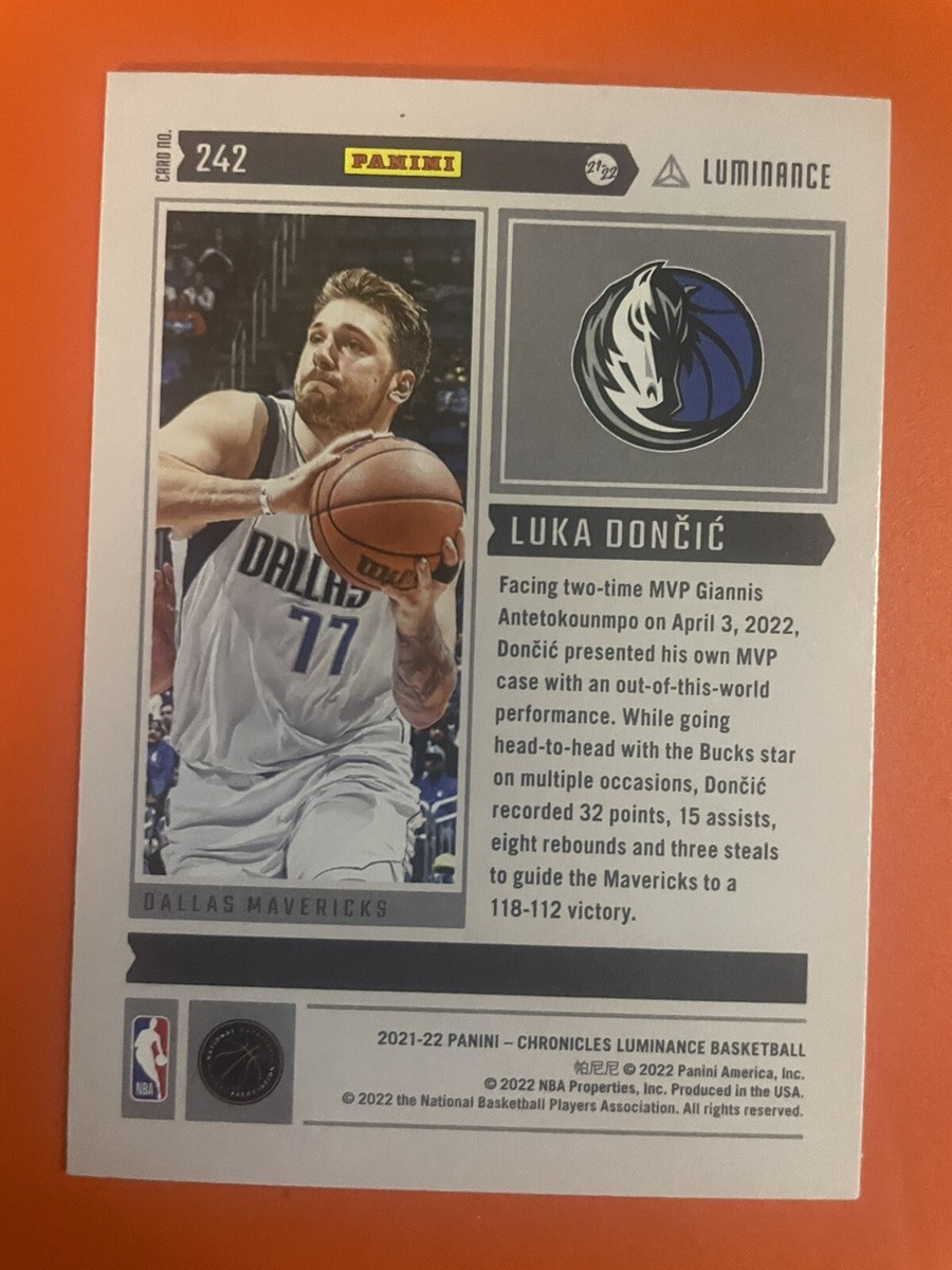 NBAカード Luka Doncic Luminance RC NBAカード Luka Doncic Luminance RC