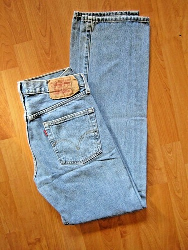 LEVIS 501 Regular Fit Straight Leg Red Tab Blue Jeans Men's W32 L36 VINTAGE  | eBay
