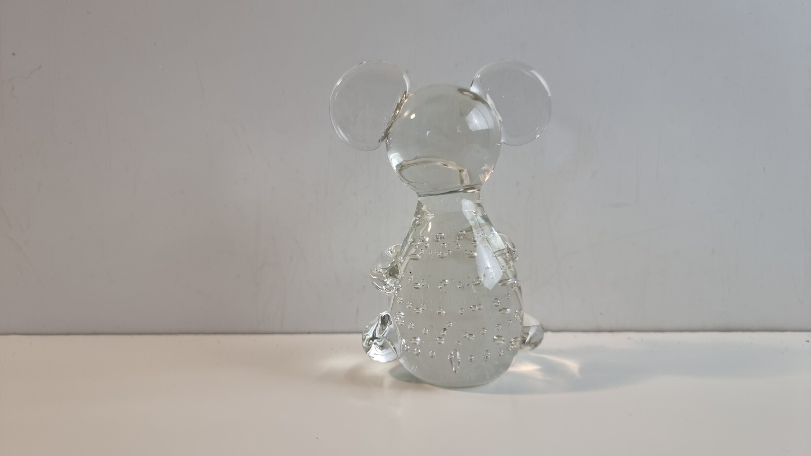 Koala Bear Glass Figurine - Hand Blown Art  Controlled Bubbles Statue 3.5 inch image 5