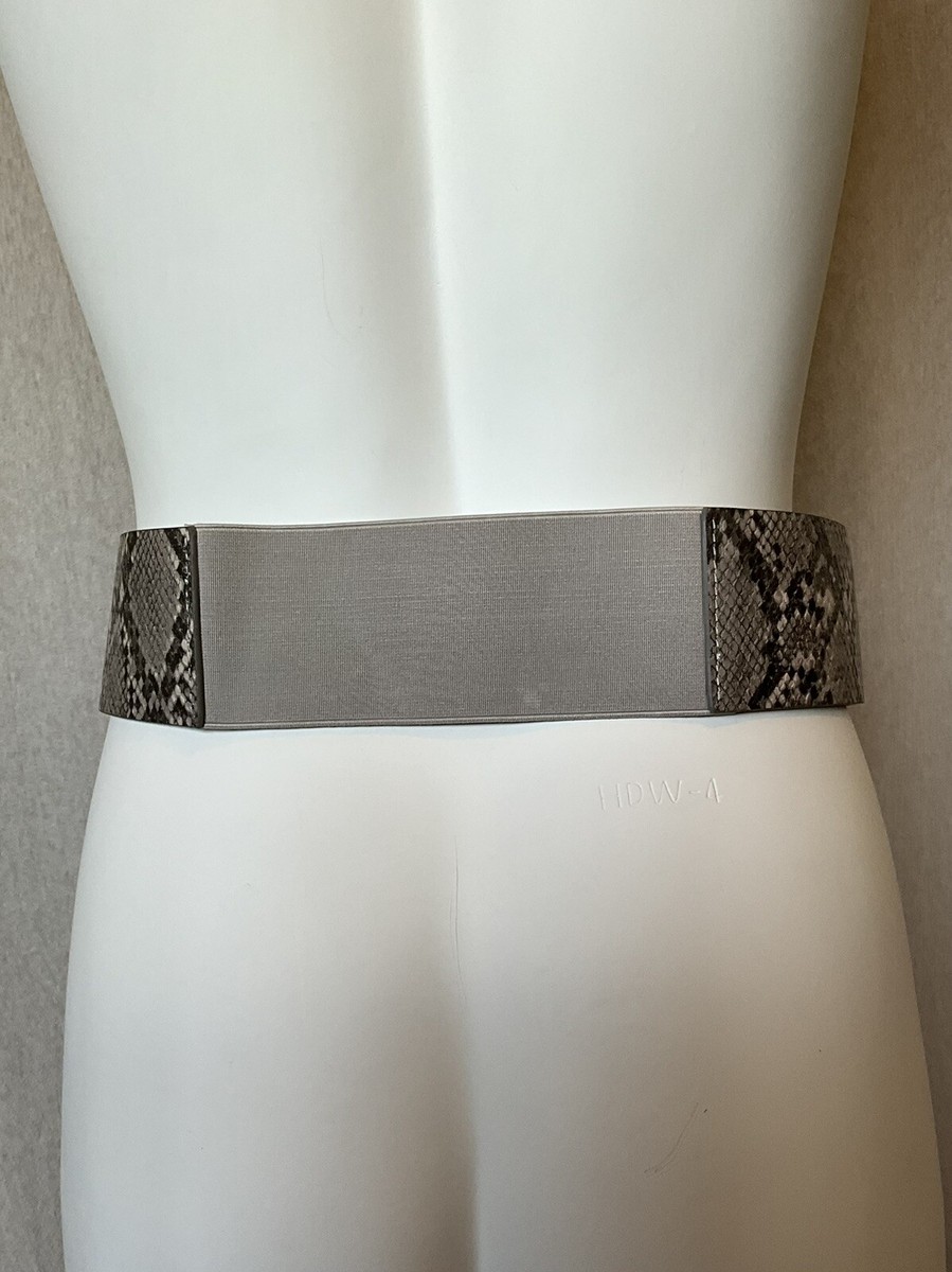 NWT Halogen Grey Faux Snakeskin Wide Waist Belt s-l1200.jpg main image 3