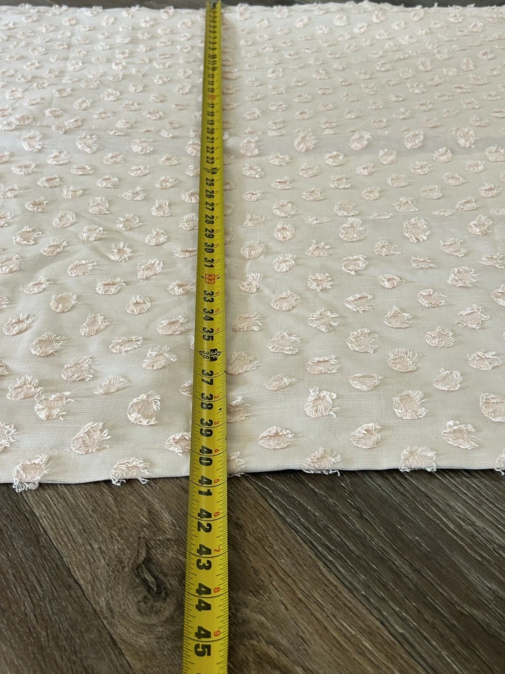 2 Paneles de Cortina Pillowfort Forrados Rosa Chenilla Punteados Ocultos Tap Top 83"X40" Foto 3 de 4