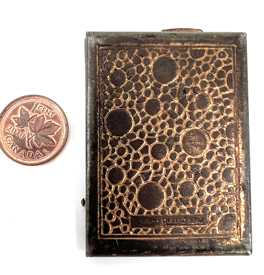 Matchbook Holder 1940s Vesta NY Souvenir JemCo Hold A Lite Copper