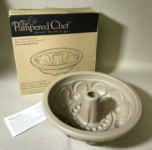 Pampered Chef Silicone Crown Cake Pan/Mold 1614 for sale online eBay