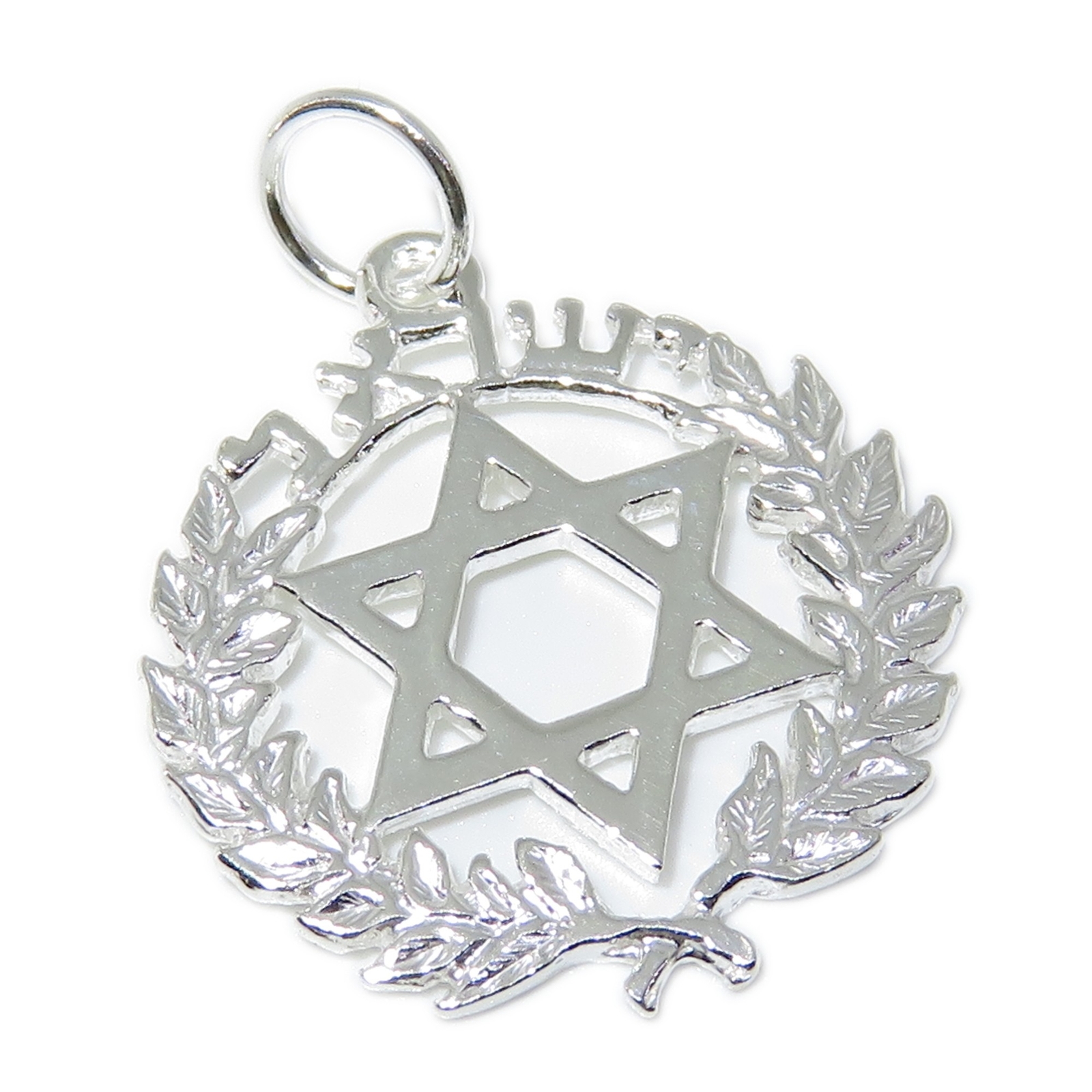 Star of David sterling silver charm .925 x 1 Faith Jewish charms_