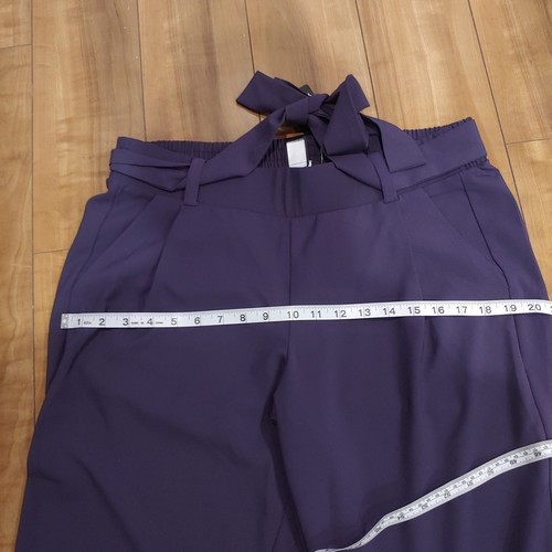 NWT Torrid 00 M/L 10 Ankle Tie Front Blue Dress Pants - Picture 7 of 7