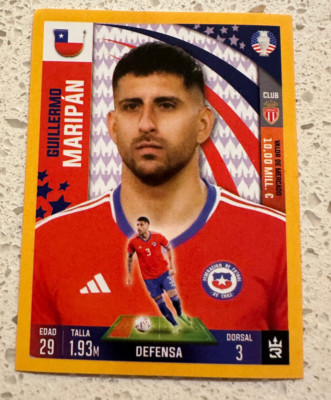 2024 3 Reyes Copa America Sticker #42 Guillermo Maripan Chile