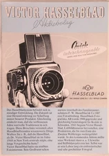 1980 VICTOR HASSELBLAD AKTIEBOLAG German Language Pamphlet