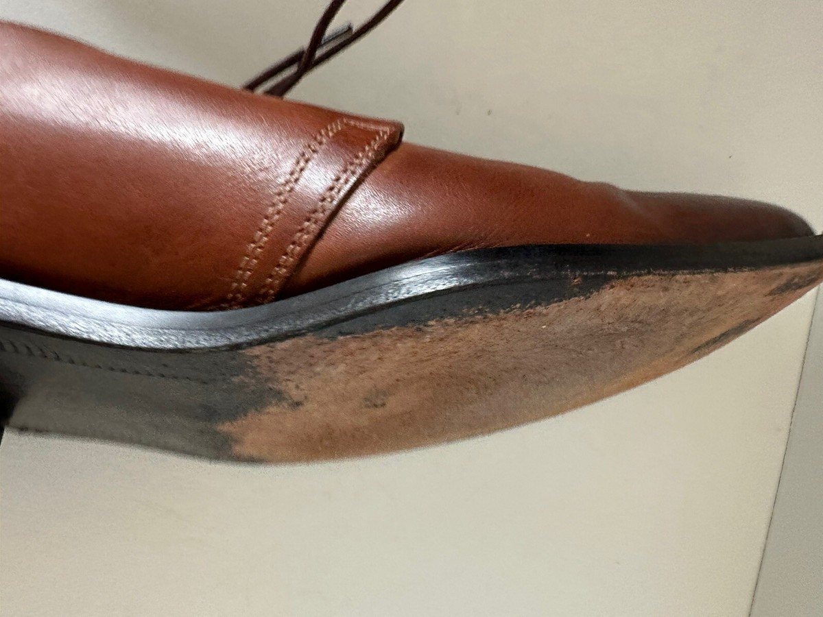 Cole Haan Becket Brown Leather Split Toe Dress Oxfords Men 