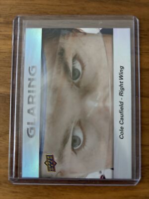 Glearing Cole Caufield 2023-24 Upper Deck Series 2 Glaring Insert Card #GL-13 | eBay