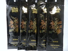5 PACKETS PACKS BRONZE VOYAGE BRONZER TANNING LOTION BY SWEDISH BEAUTY RARE 